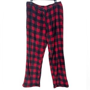 BEARPAW Buffalo Plaid Fleece Holiday Christmas Pajama Bottoms XL Cozy Lounge